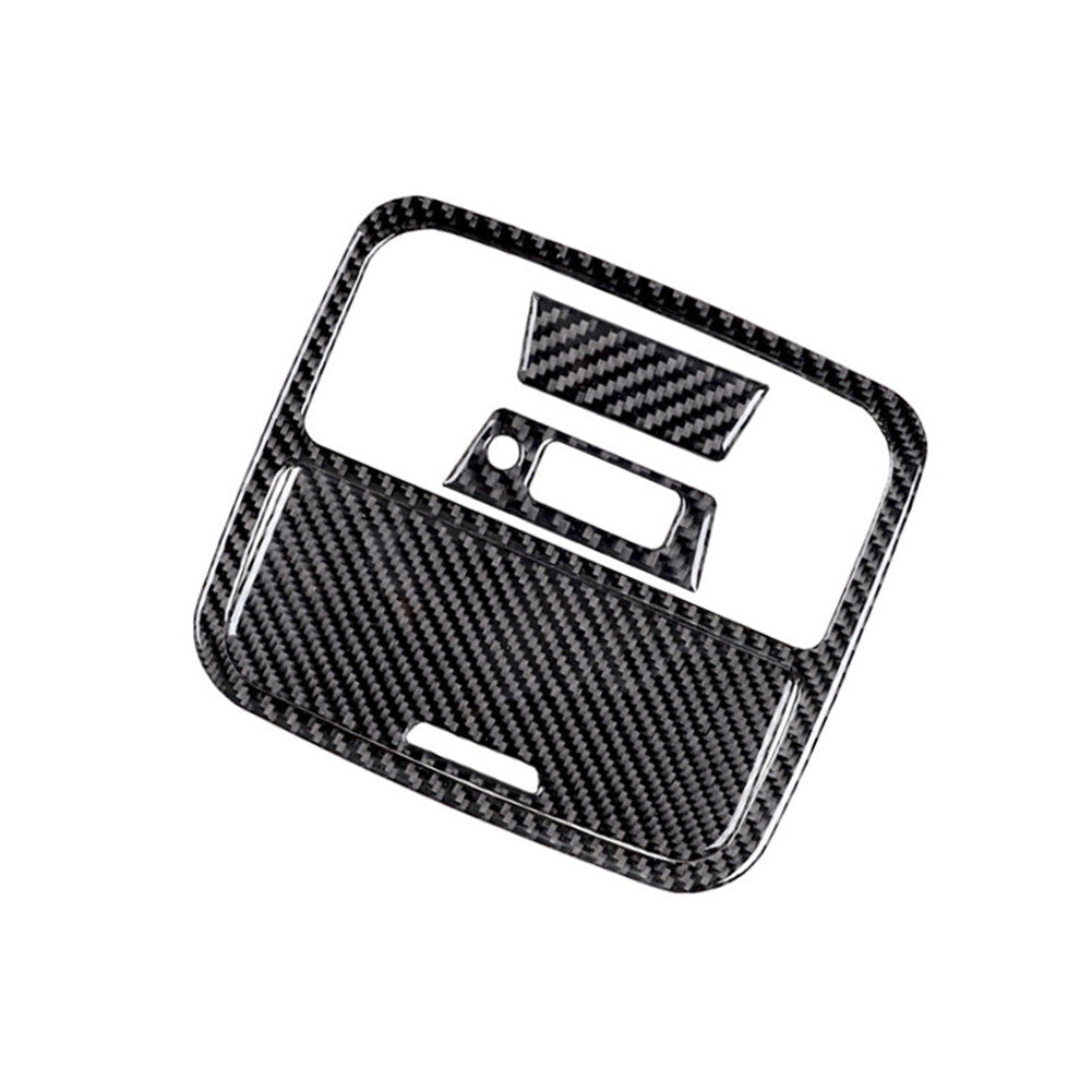 Red Carbon Fiber Interior Side Air Vent Outlet Cover Trim For Lancer v