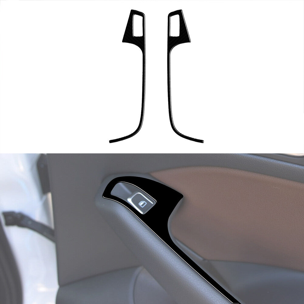 4Pcs Carbon Fiber Center Control Panel Cover Trim For 4Runner 2010-2020 v