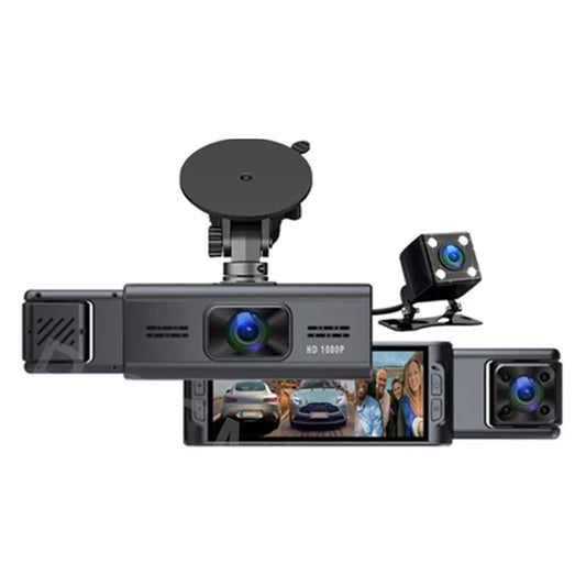 Wifi 3.16in 3 Lens HD Car DVR Rearview Video Dash Cam Recorder Camera G-Sensor