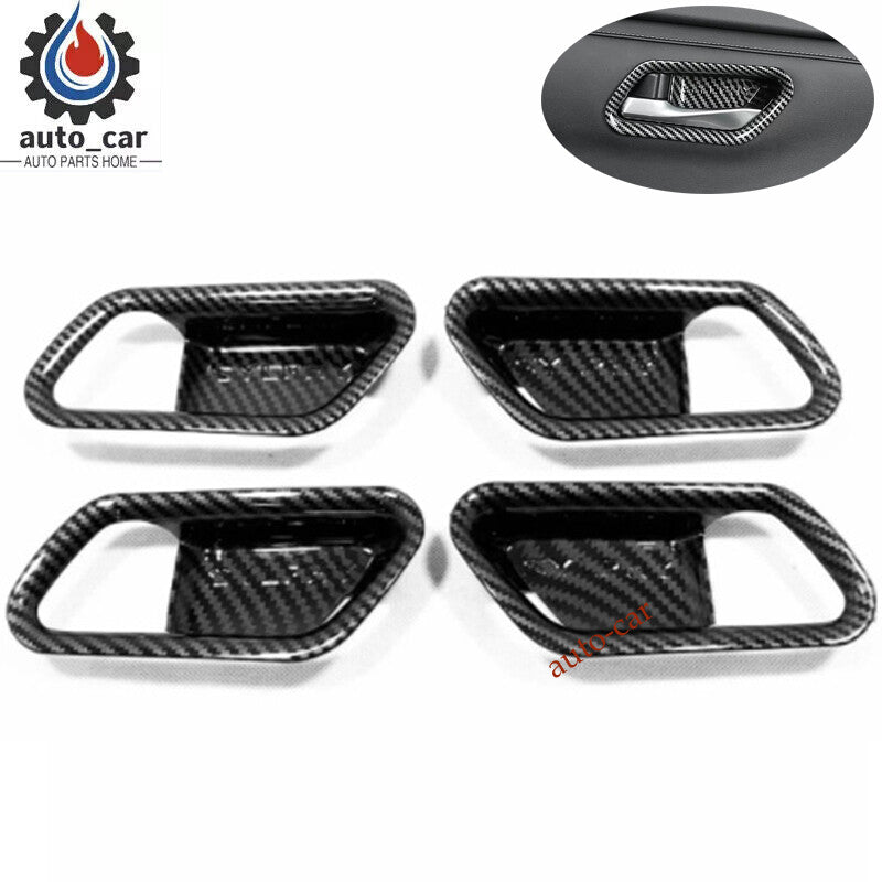 for Nissan Sentra 2020-2024 Carbon Fiber Inner Car Door Handle Bowl Cover Trim