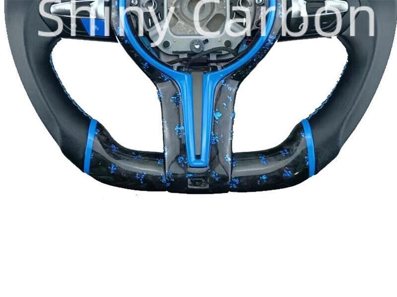 LED forged carbon fiber steering wheel suitable for BMW M2, M3, M4, M5, M6, F10, F30, 330i, 440i