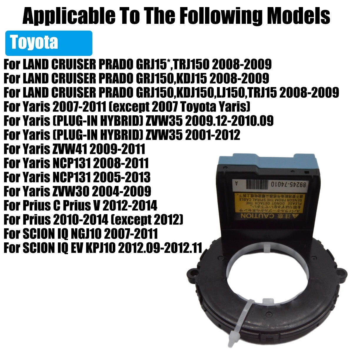 Power steering torque sensor 89245-74010 compatible with Prius and Yaris