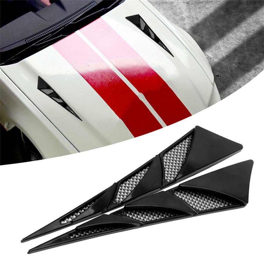 Car Air Flow Vent Side Fender Covers Stickers Intake Turbo Hood Exterior Parts