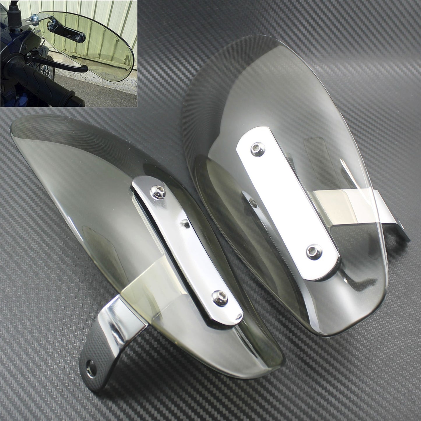 Smoke Hand Guard Wind Protector Deflector Shield Fit For Universal for Harley for Honda Q