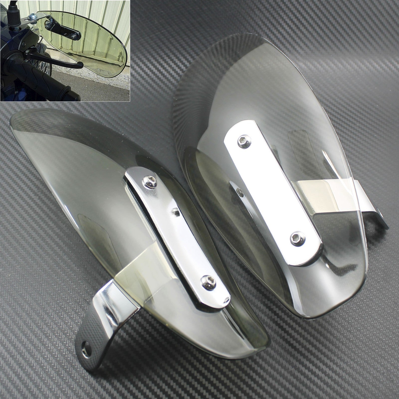 Smoke Hand Guard Wind Protector Deflector Shield Fit For Universal for Harley for Honda Q