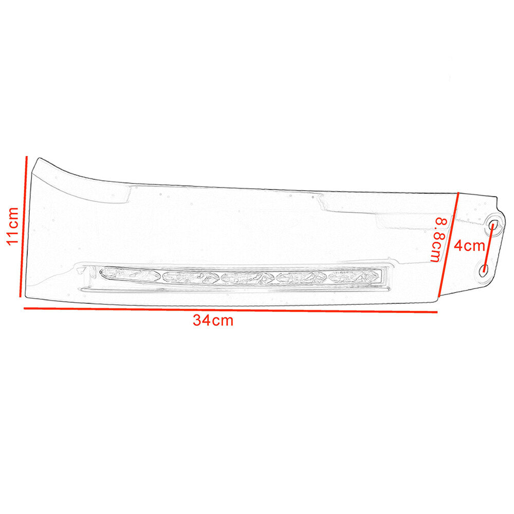 A pair of white LED daytime fog lights (Dr.) for 2007-2013 for Toyota Tundra.