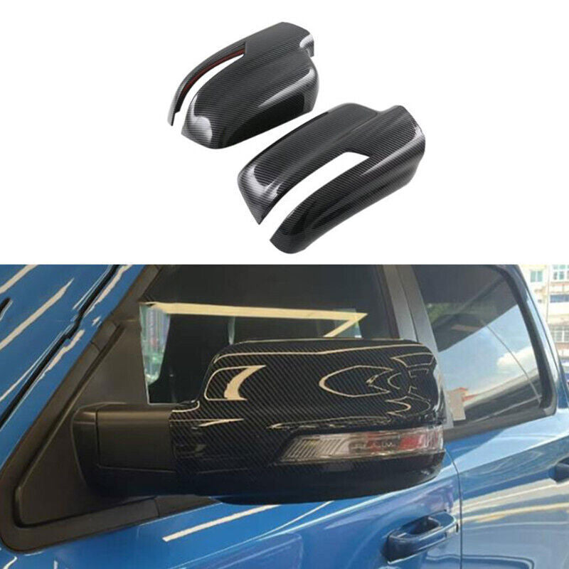 ABS Carbon Side Rearview Mirror Cover Trim 2PCS for Dodge for Ram 1500 TRX 2022-2023 n