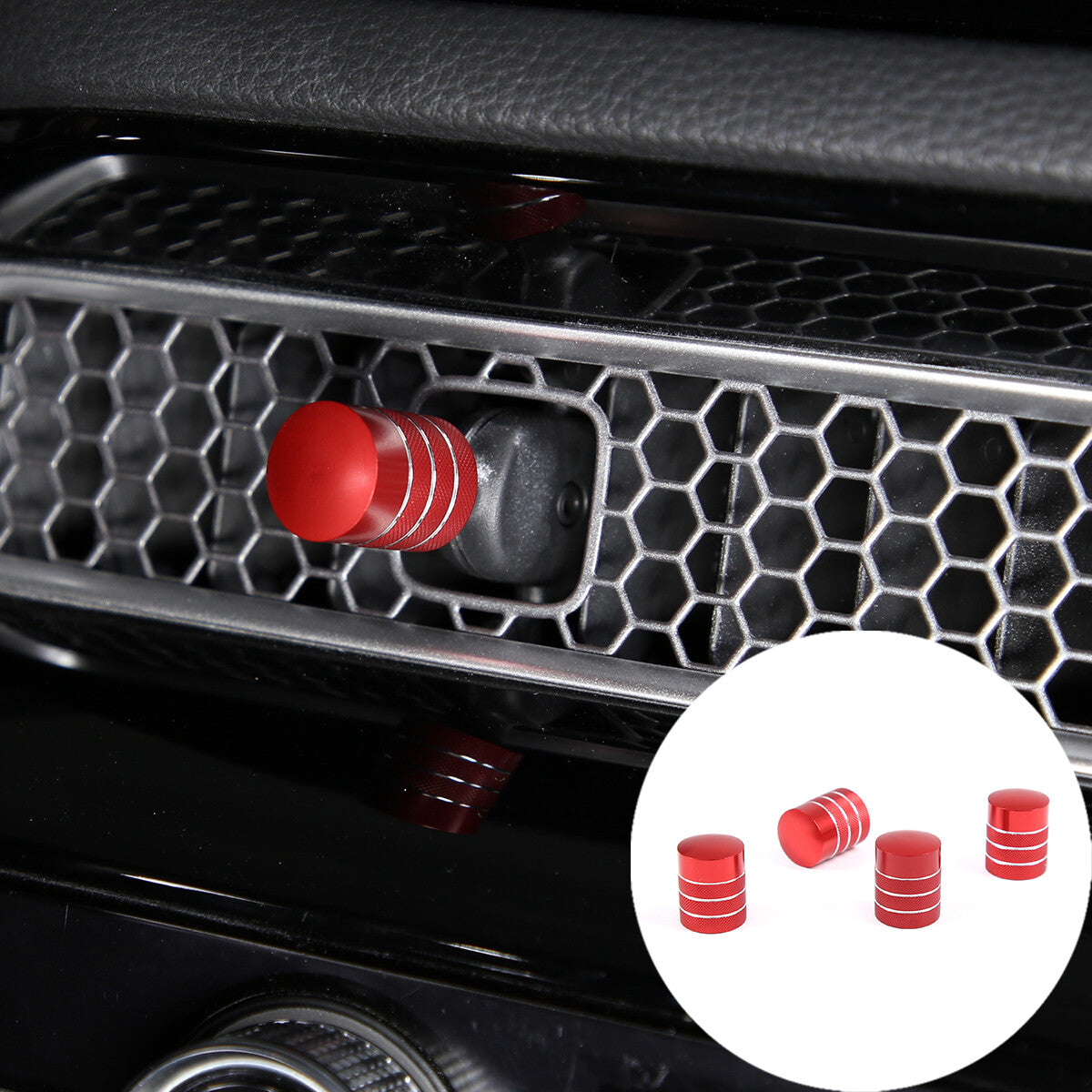 Black Alloy Center Control Cell Phone Holder for Toyotaa FJ Cruiser 2007-2021 - v