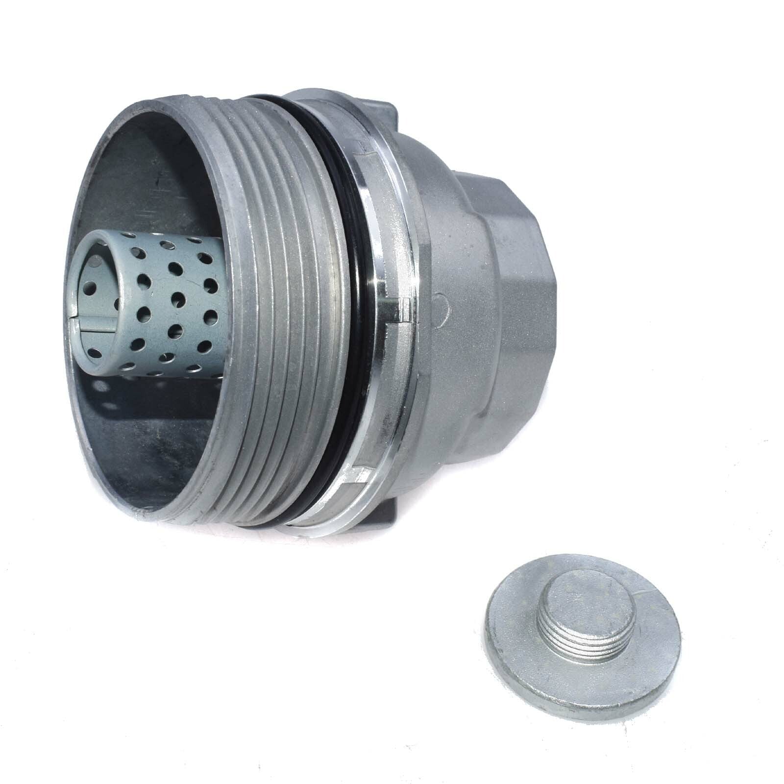 2-Piece Oil Filter Housing Cover Bracket with Plug for Camry , Tundra, for Lexus RAV4 n