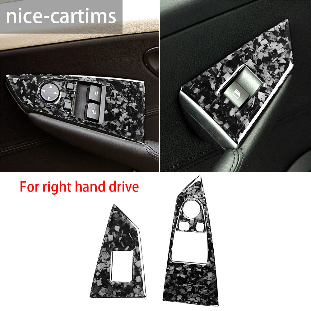Forged Carbon Fiber Window Lift Switch Trim for BMW 6 series E63 E64 2004-10 RHD