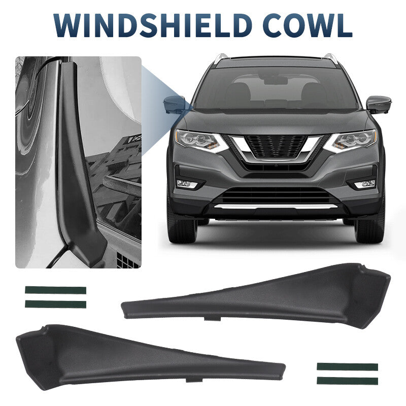 2PCS Front Windshield Wiper Side Cowl Extension Cover For 14-20 for Nissan Rogue