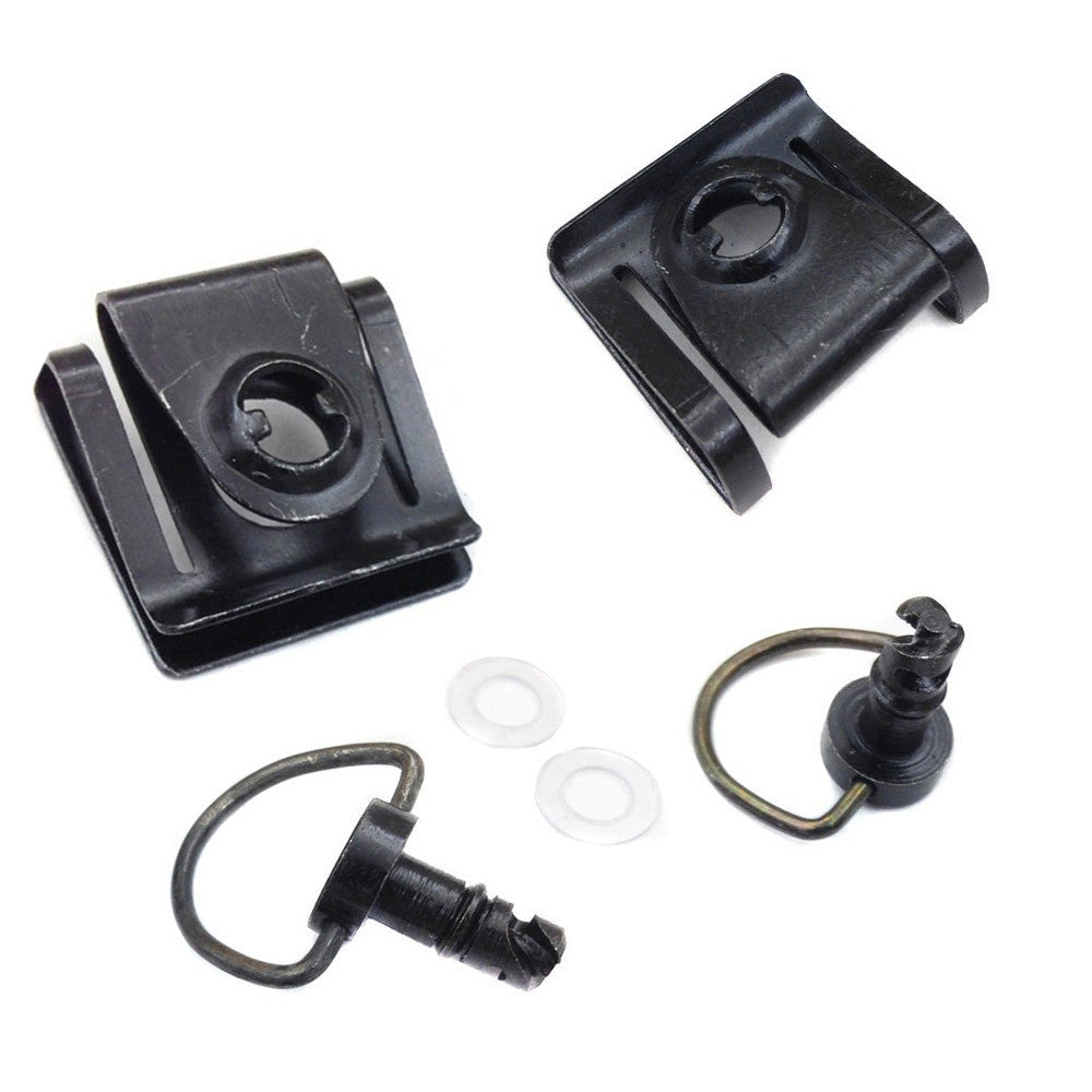 Motorcycle Black Quick Release D-ring Turn Race Fairing Fastener Q