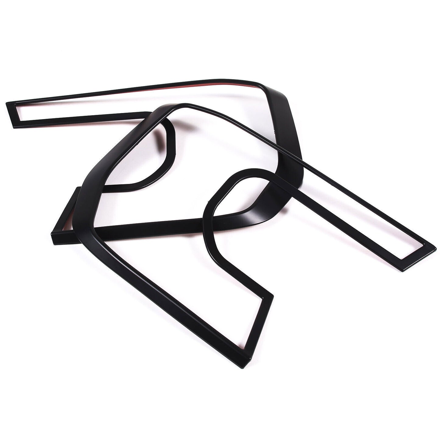 2PCS Matte Black Car Front Headlight Frame Exterior For Ranger 2023-2024 n