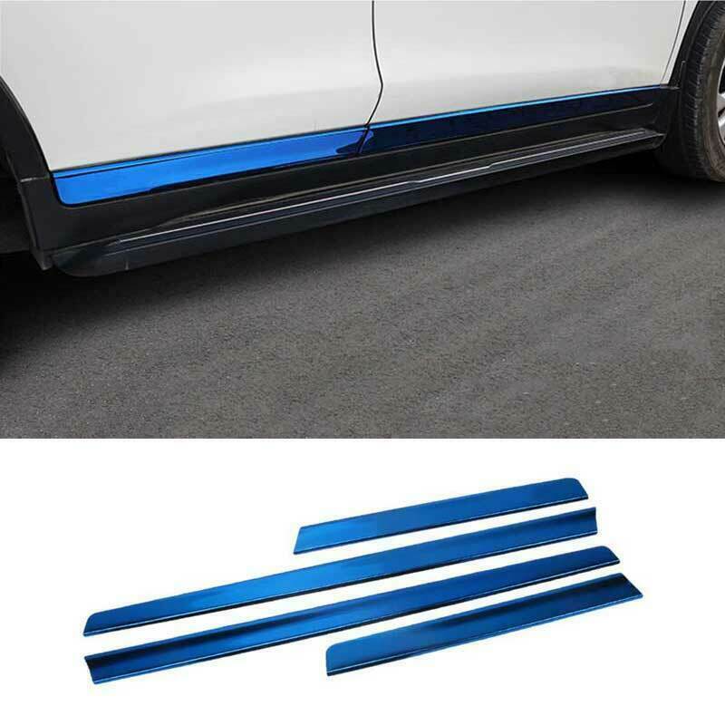 for Nissan Rogue X-Trail 2014-2020 Blue Door Guard Body Side Molding Cover Trims