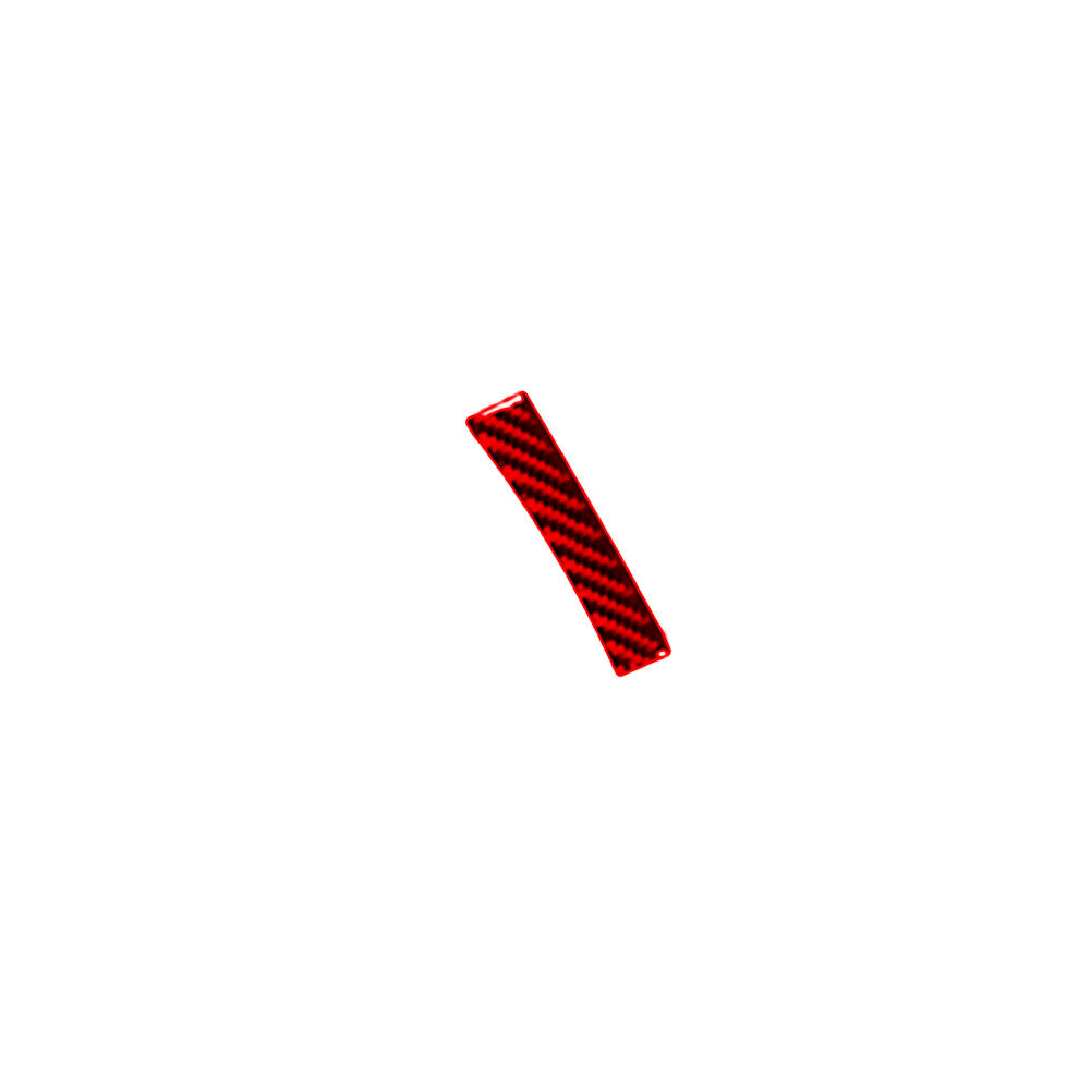 Red Carbon Fiber Interior Left Glove Box Cover Trim Sticker For 2012-15 for Fiat 500
