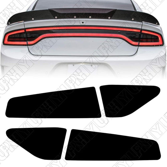 4 Pcs Smoke Tint Tail Light Cover Trim Sticker Decal for Dodge for Charger 2015-2022