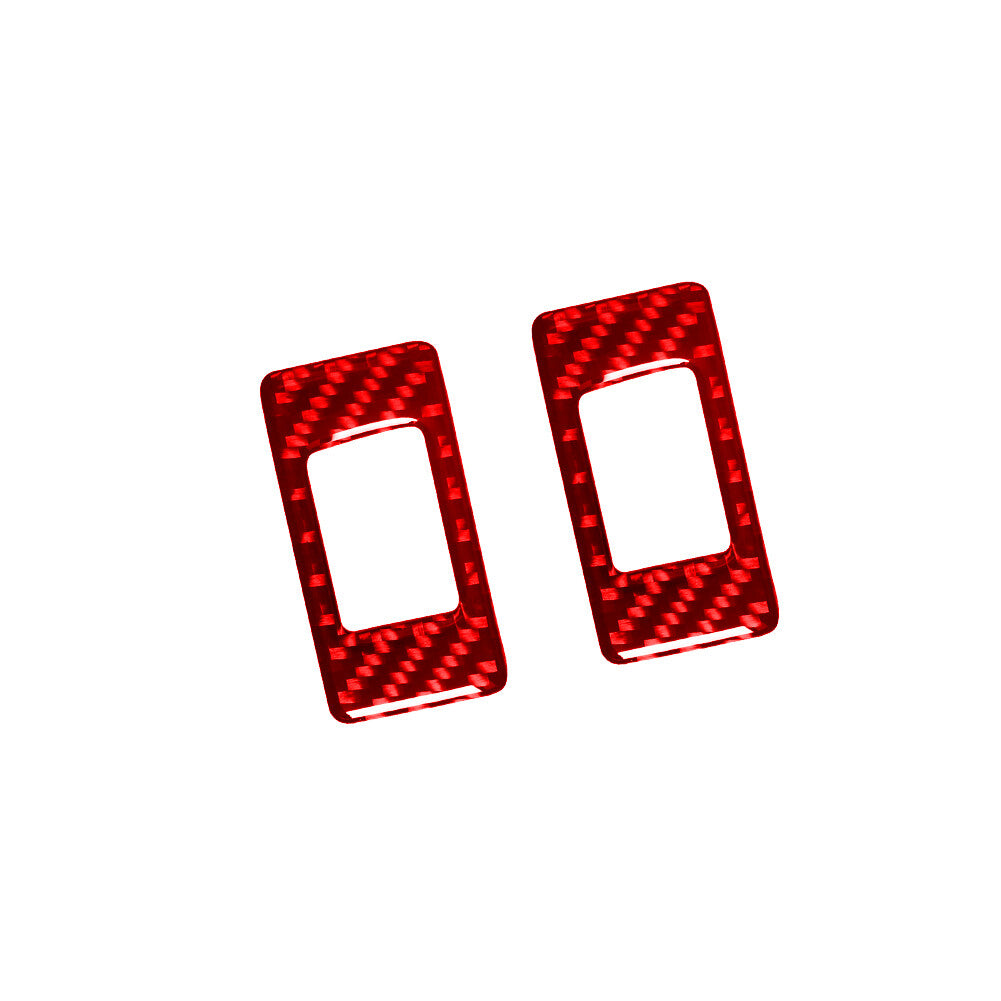 Red Carbon Fiber Rear Window Lift Panel Trim For Land for Range Rover Sport 2014-17