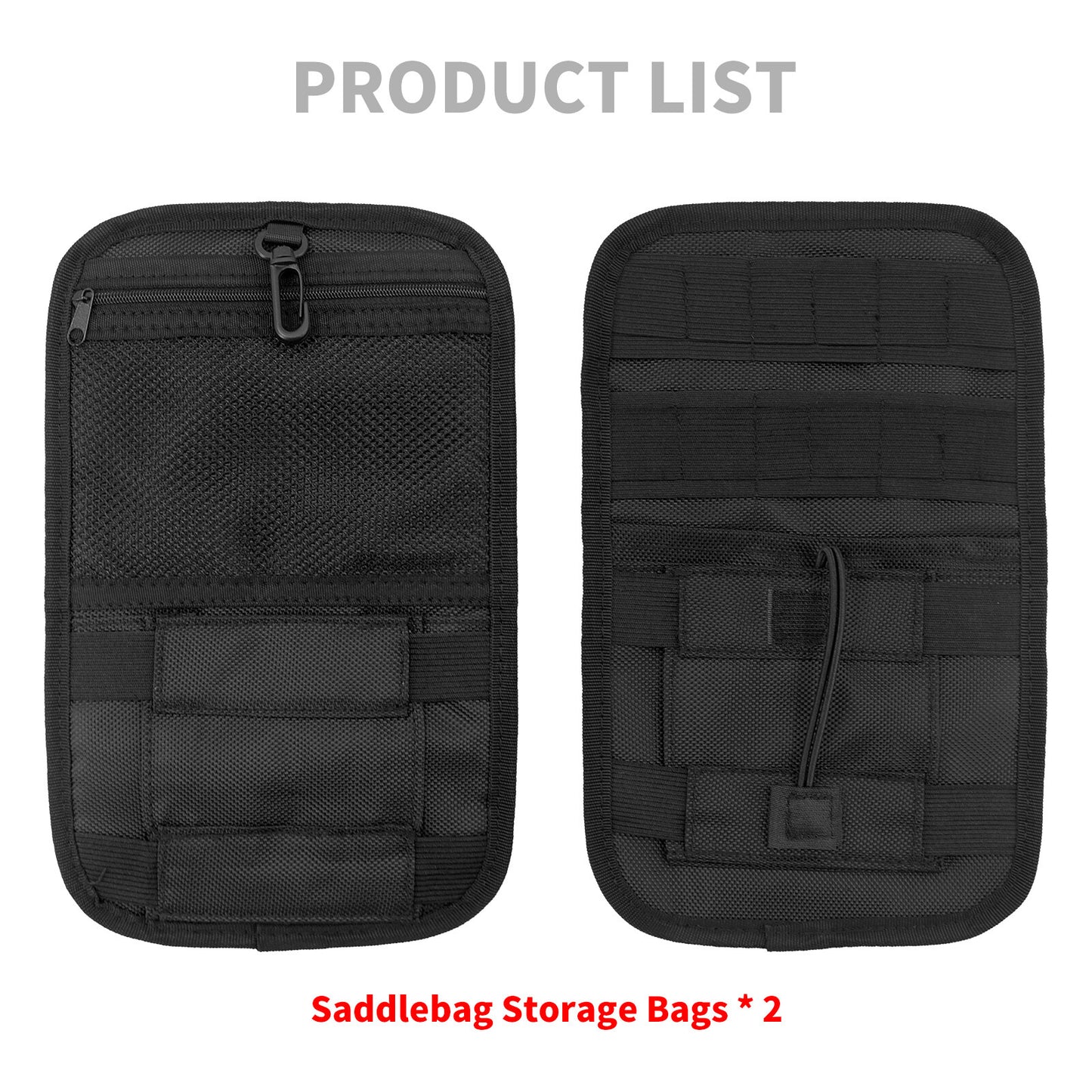 Saddlebag Organizer Pair Hard Bags Storage Fit for Harley Touring Bagger 80-2023 Q