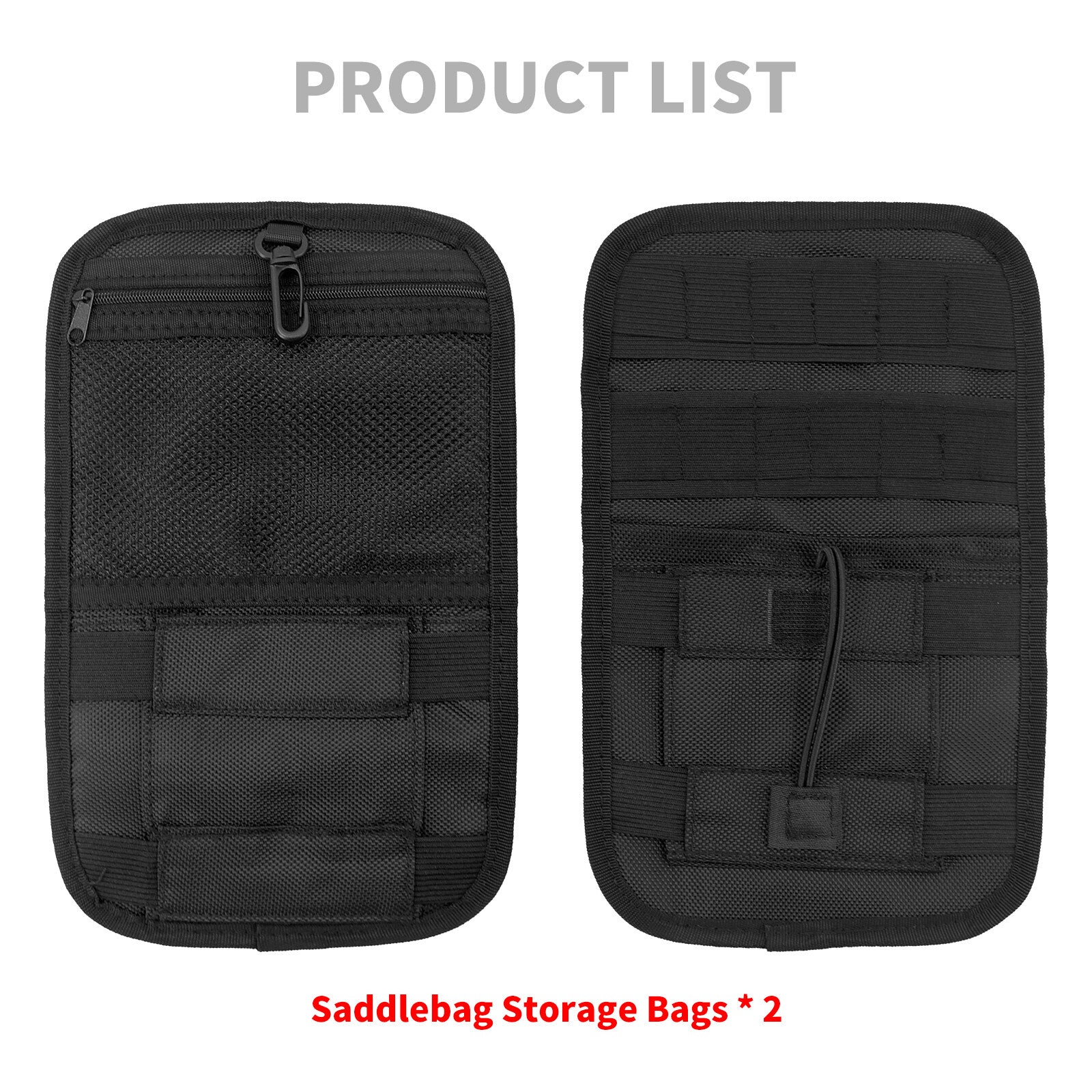 Saddlebag Organizer Pair Hard Bags Storage Fit for Harley Touring Bagger 80-2023 Q