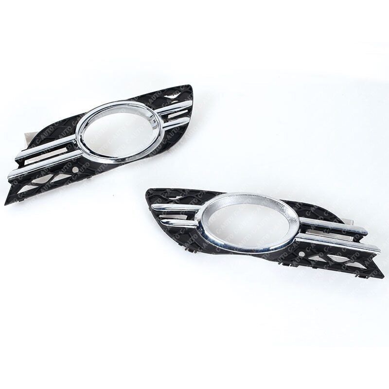 1 Pair Front Fog Light Grill Cover Trim For 2007-2009 E-CLASS W211 v