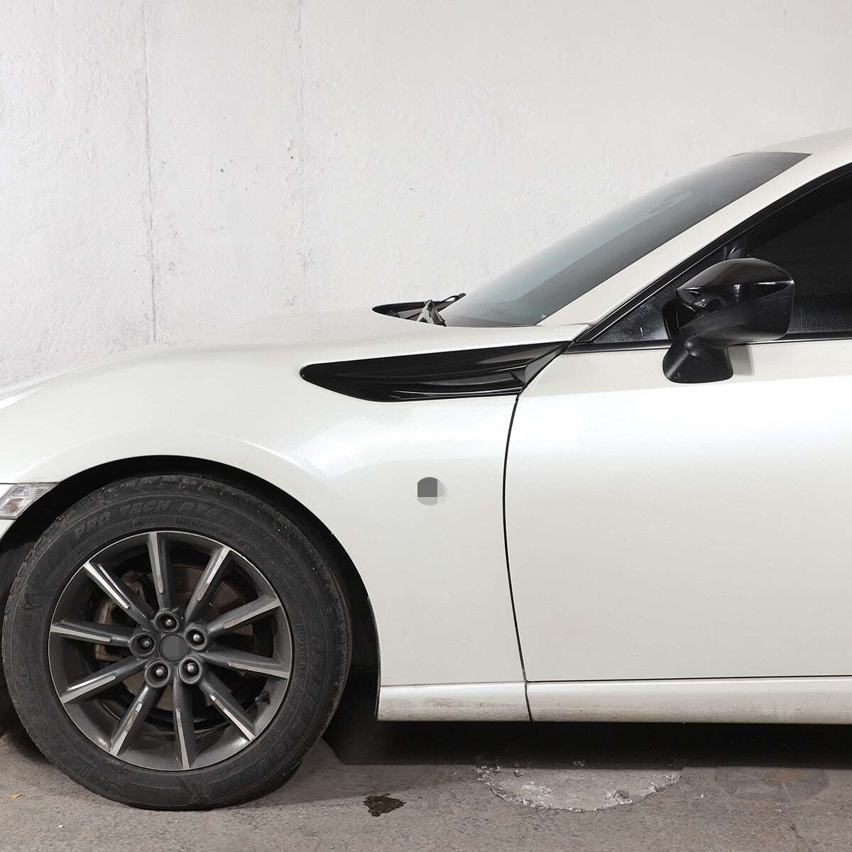 Black side fender vent fin trim for 86 for Subaru BRZ 2012-21 for Scion -S n
