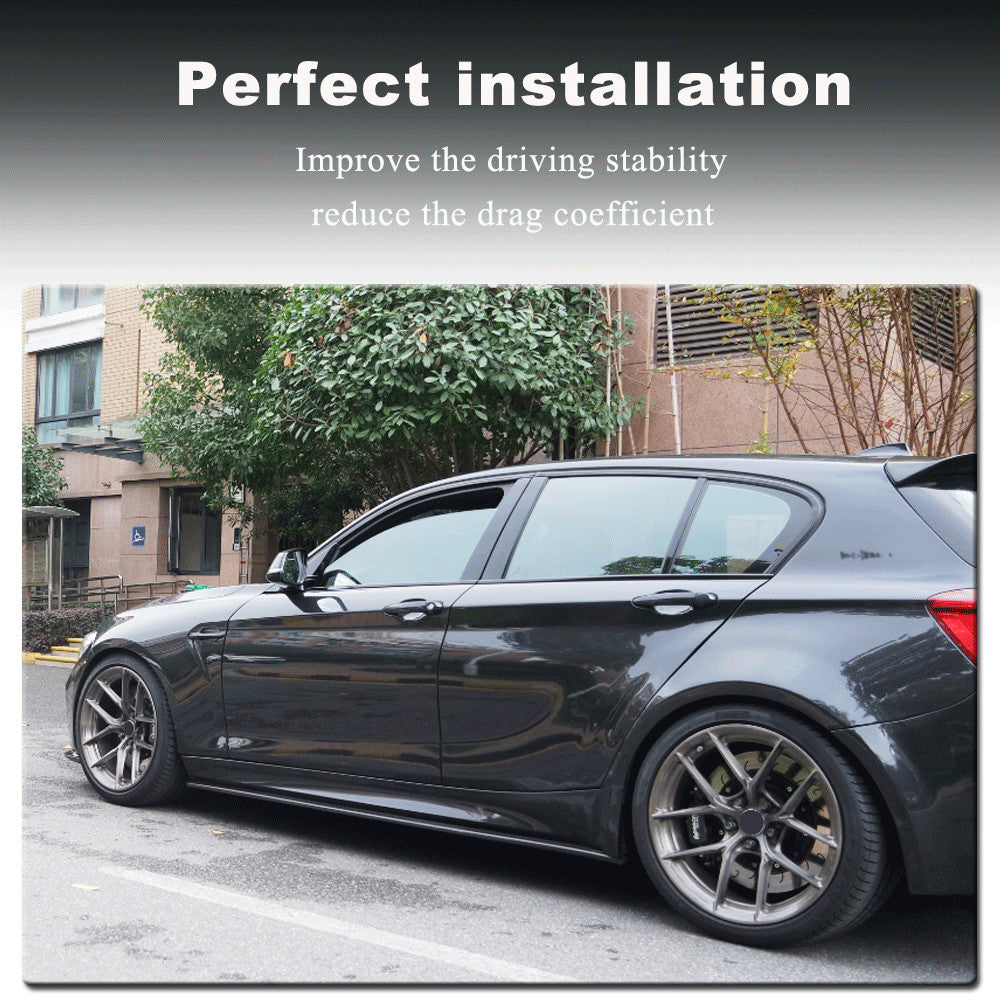 Carbon Fiber Side Skirts Trim for BMW 1 Series F20 M Sport Hatchback 4D 2015-18