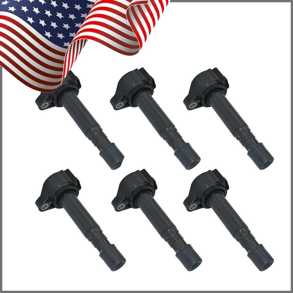 6pcs Ignition Coil for Acura MDX RLX for Honda Accord Odyssey Pilot 30520-5G0-A01