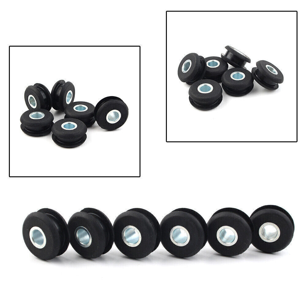 Gas Tank Mounts for Harley Softail Mounts Rubber Grommets 6PCs Black Motorcycle