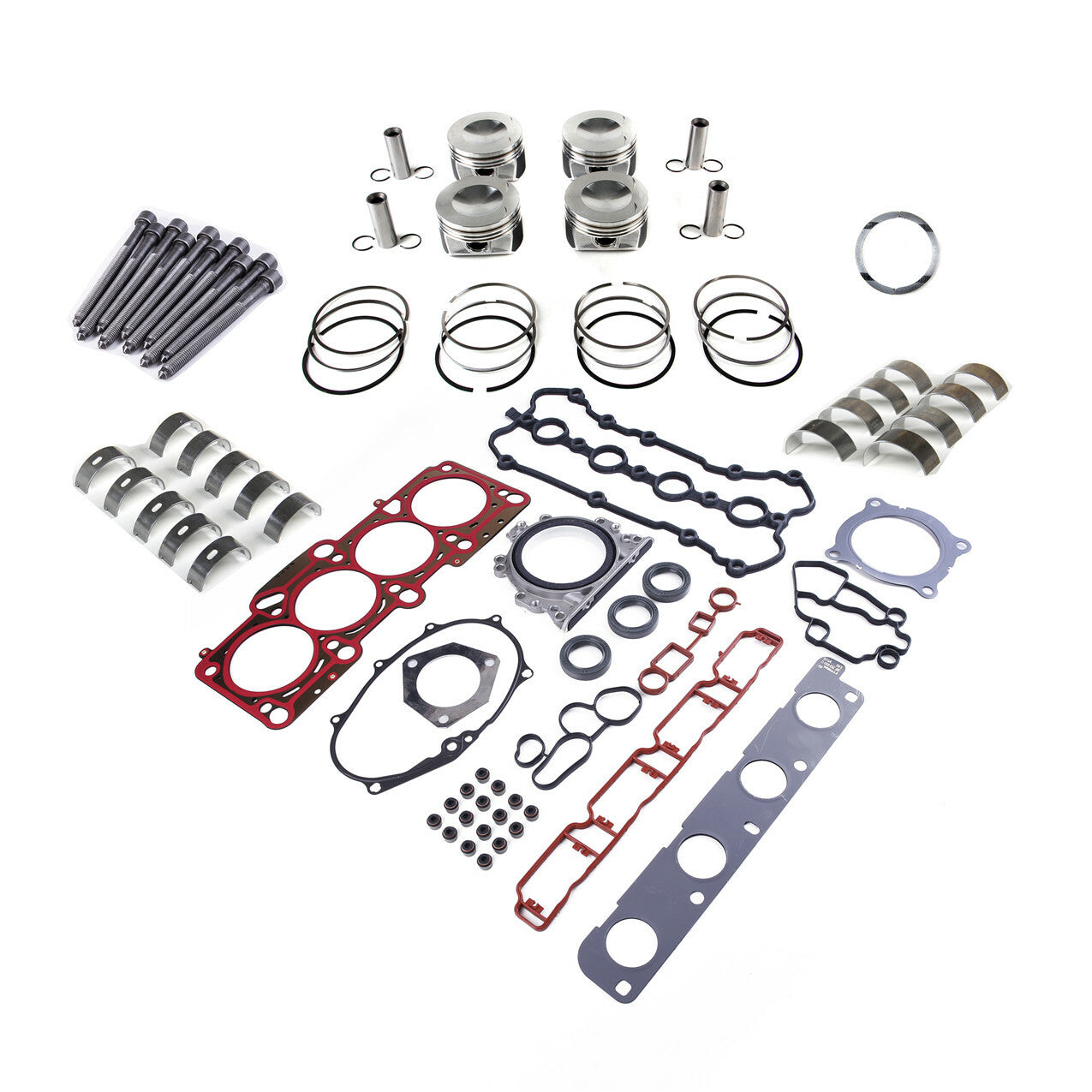 2.0T Engine Head Gaskets Pinstons Rebuilding Kit Fit for VW for Golf for Passat for AUDI for A4 Q