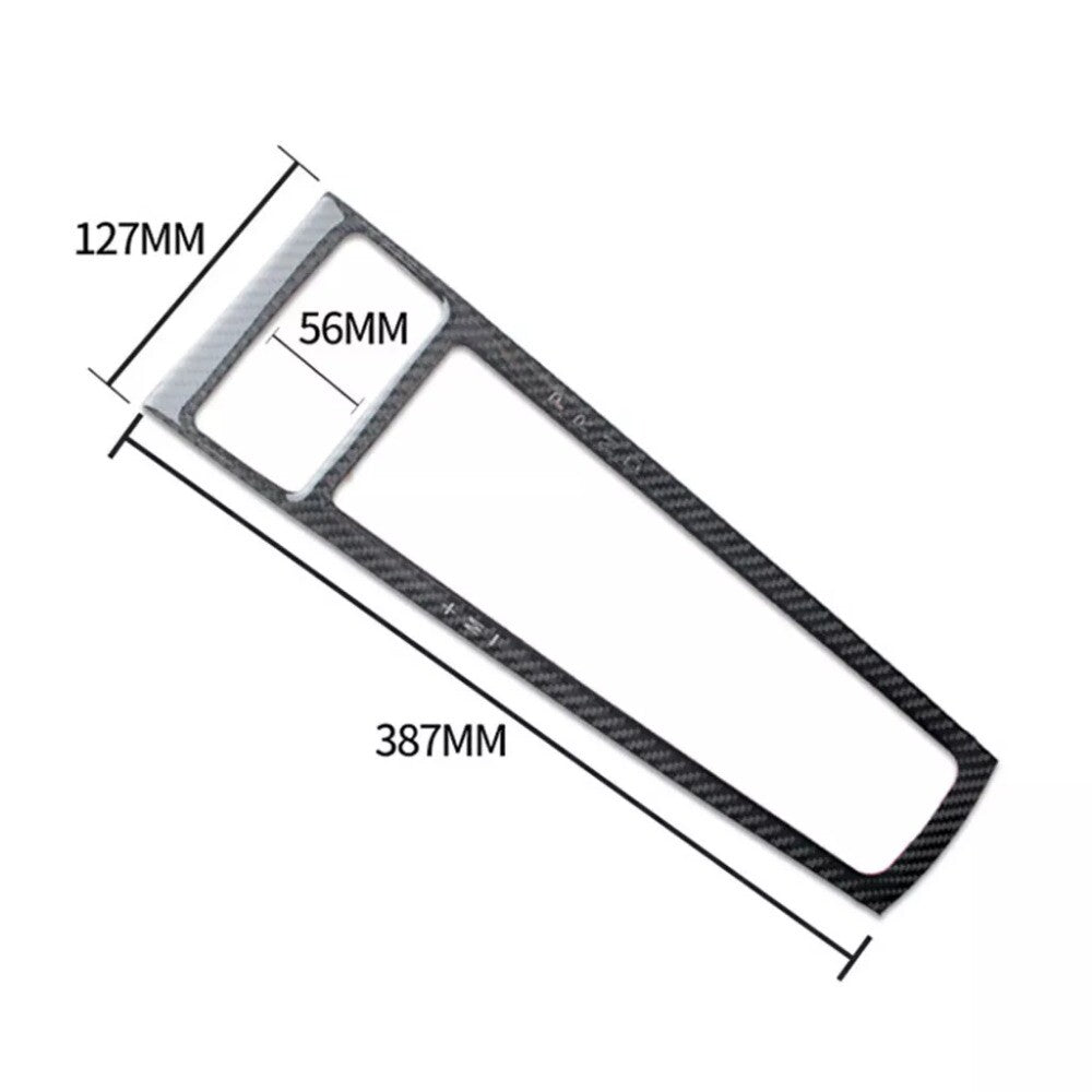 Carbon Fiber Gear Shift Frame Panel Cover-Trim For Macan 2014-2019 Black n