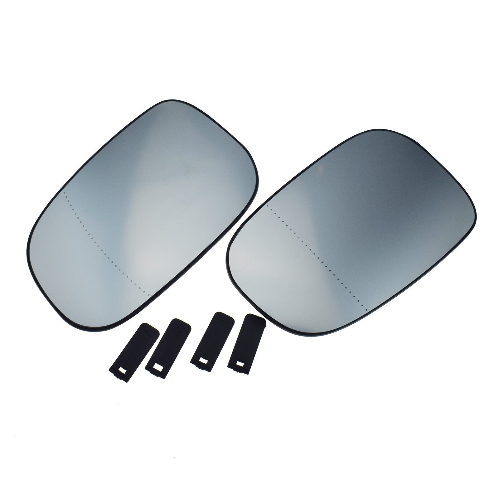 Left and right mirror glass with support pair for for Volvo C30 C70 S40 S60 V50 V70- v