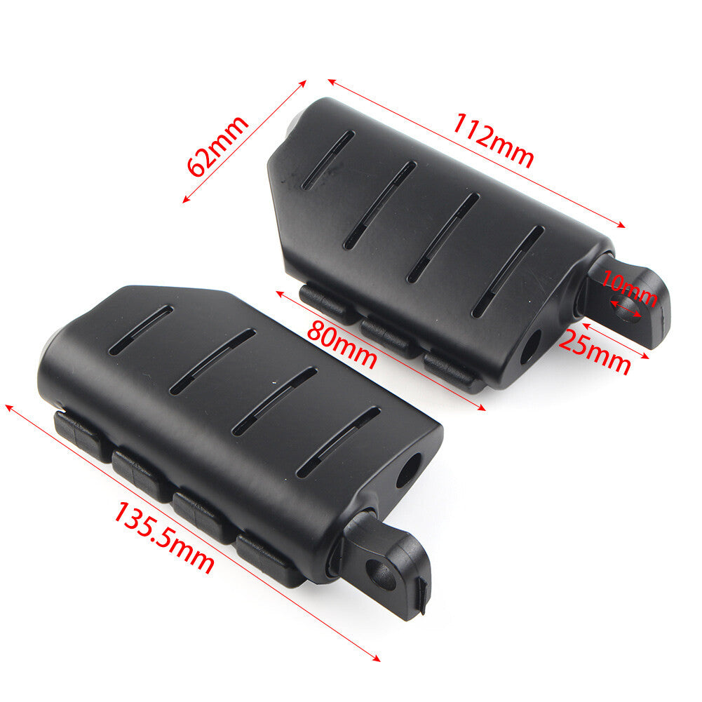 Black 32mm 1.25 Male Foot pegs Footrest Pedal for Harley Iron XL 883 1200 Dyna