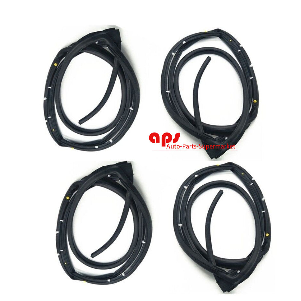Suitable for Honda for Civic 2006 - 2011 door Weatherstrip 4-piece Slence open-end gaskets on doors.