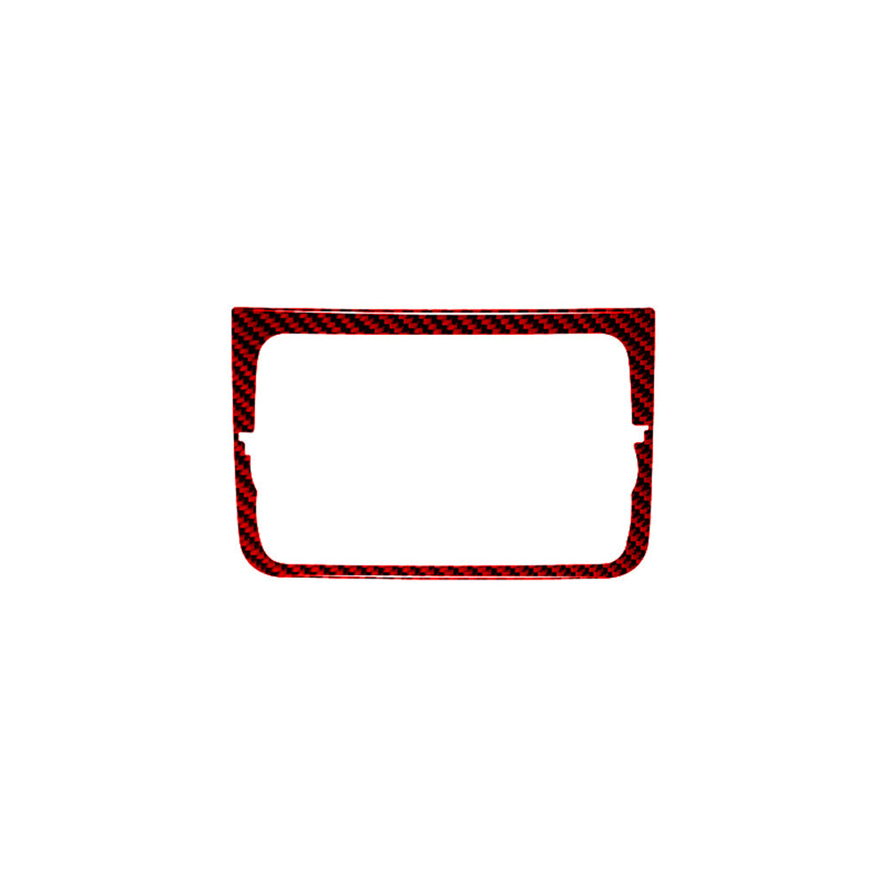 Red Carbon Fiber Rear for Seat Storage Side Frame Trim for Dodge Durango 2014-2020 v