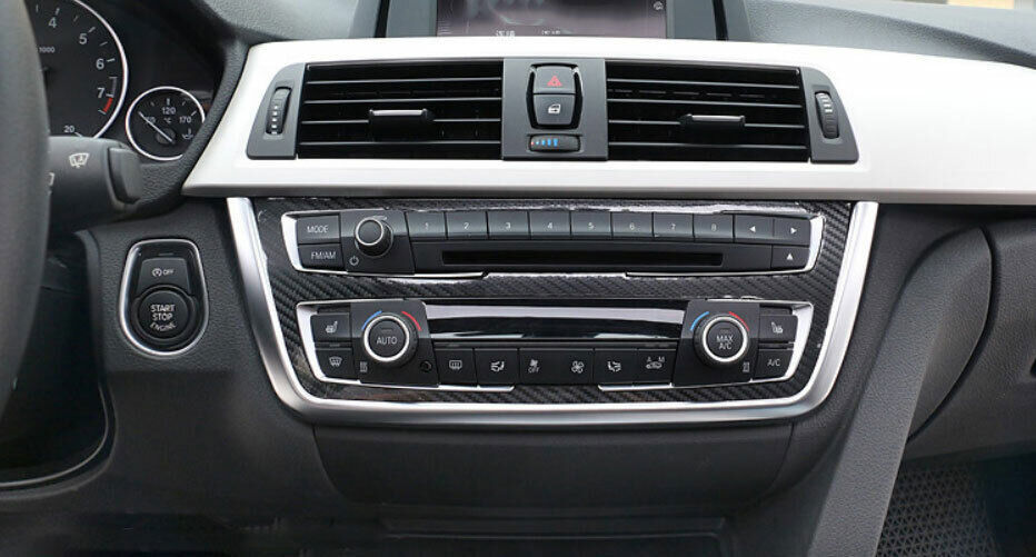 for BMW 3 4 Series GT 2014-18 ABS Silver Console Button U-Type Frame Cover Trim