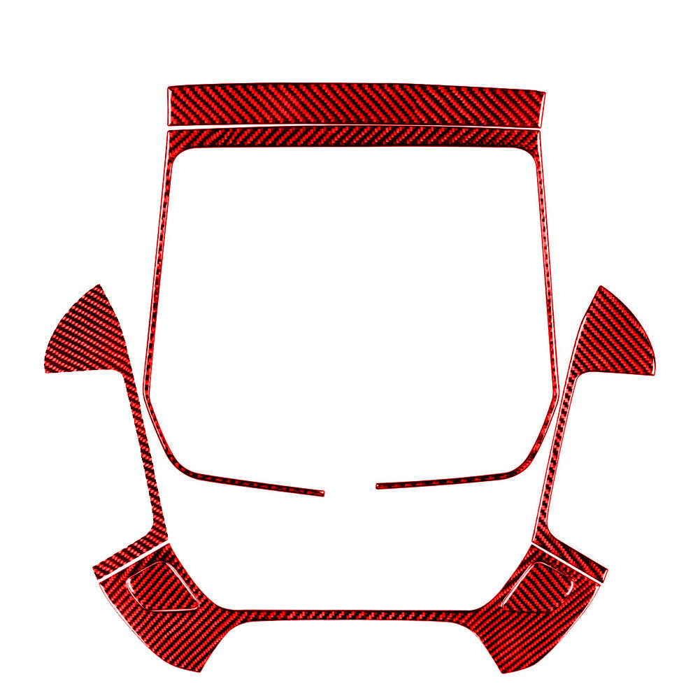 Carbon Fiber Interior Door Protect Panel Cover Trim For Tundra 2014-2018 v