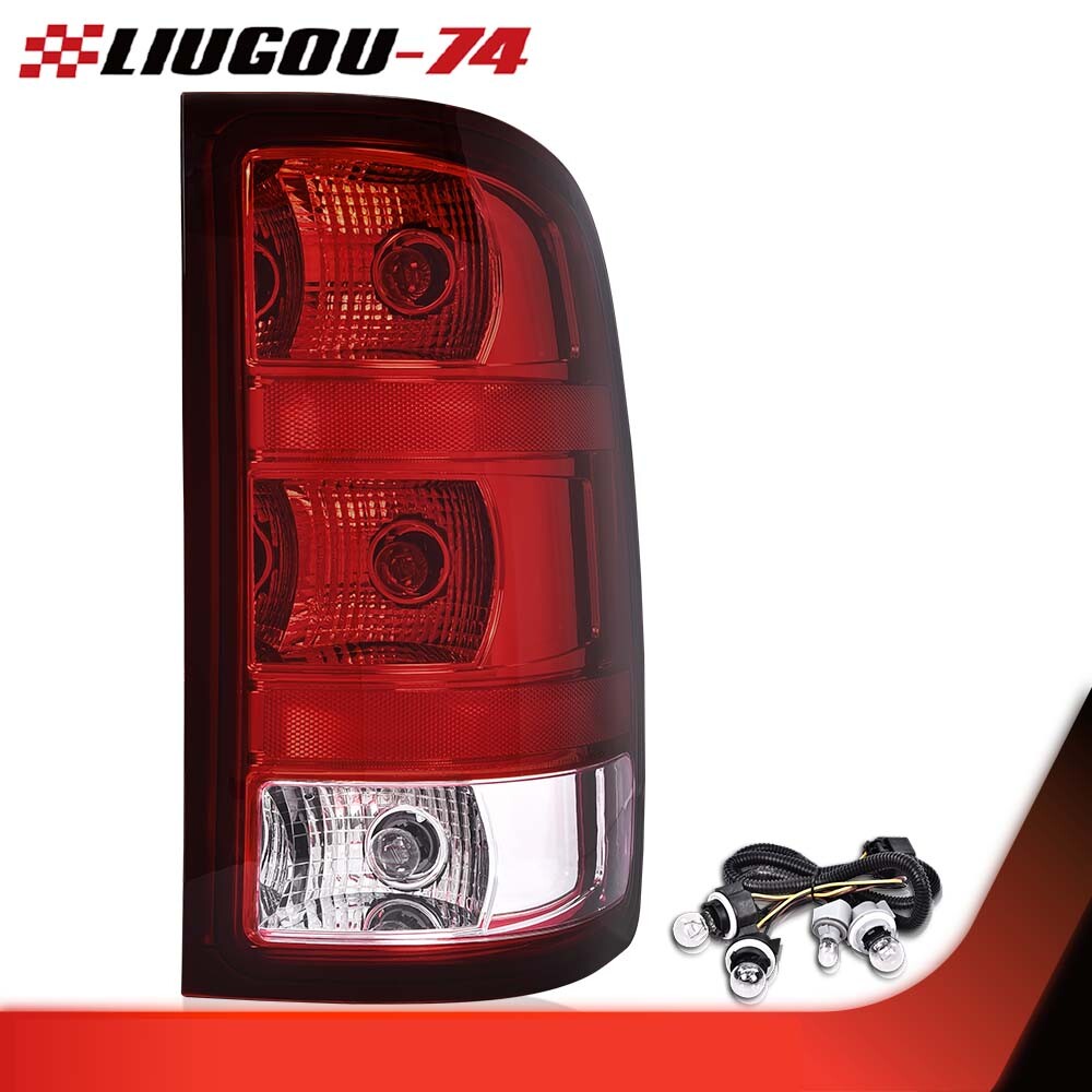 Tail Light Brake Light Passenger Side Fits 07-13 for GMC for Sierra 1500 2500HD 3500HD- v