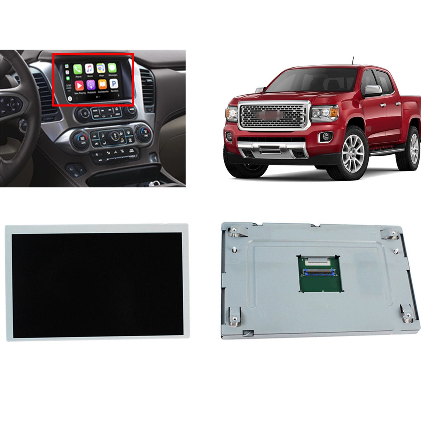 Display Touch-Screen GLASS Digitizer LCD Assembly for Yukon for GMC MYLINK n