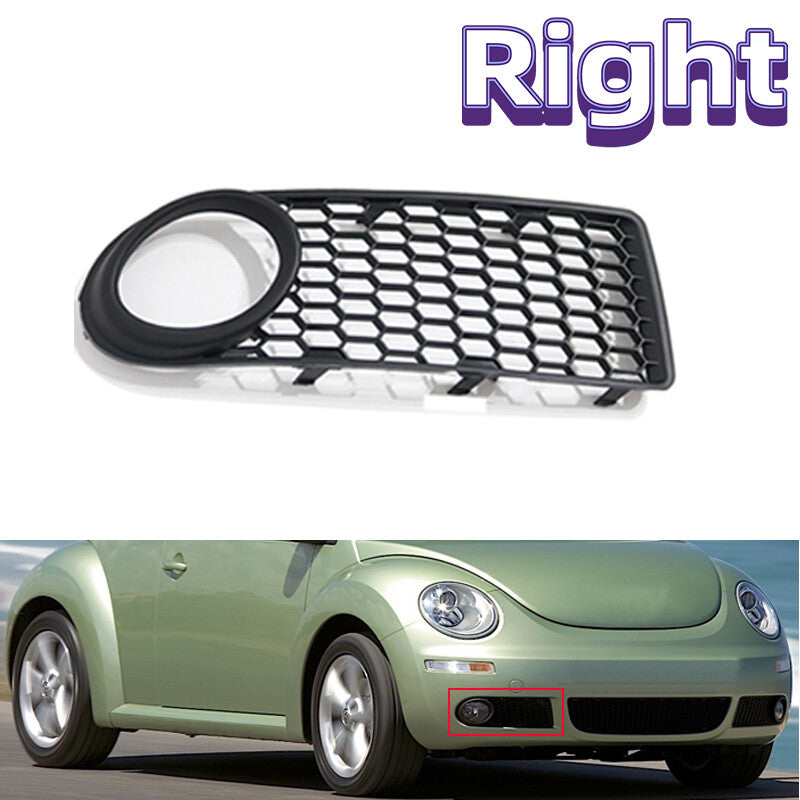 Right Mesh Grille Front Bumper Fog Lamp Cover Frame for VW Beetle/Cabrio 06-11