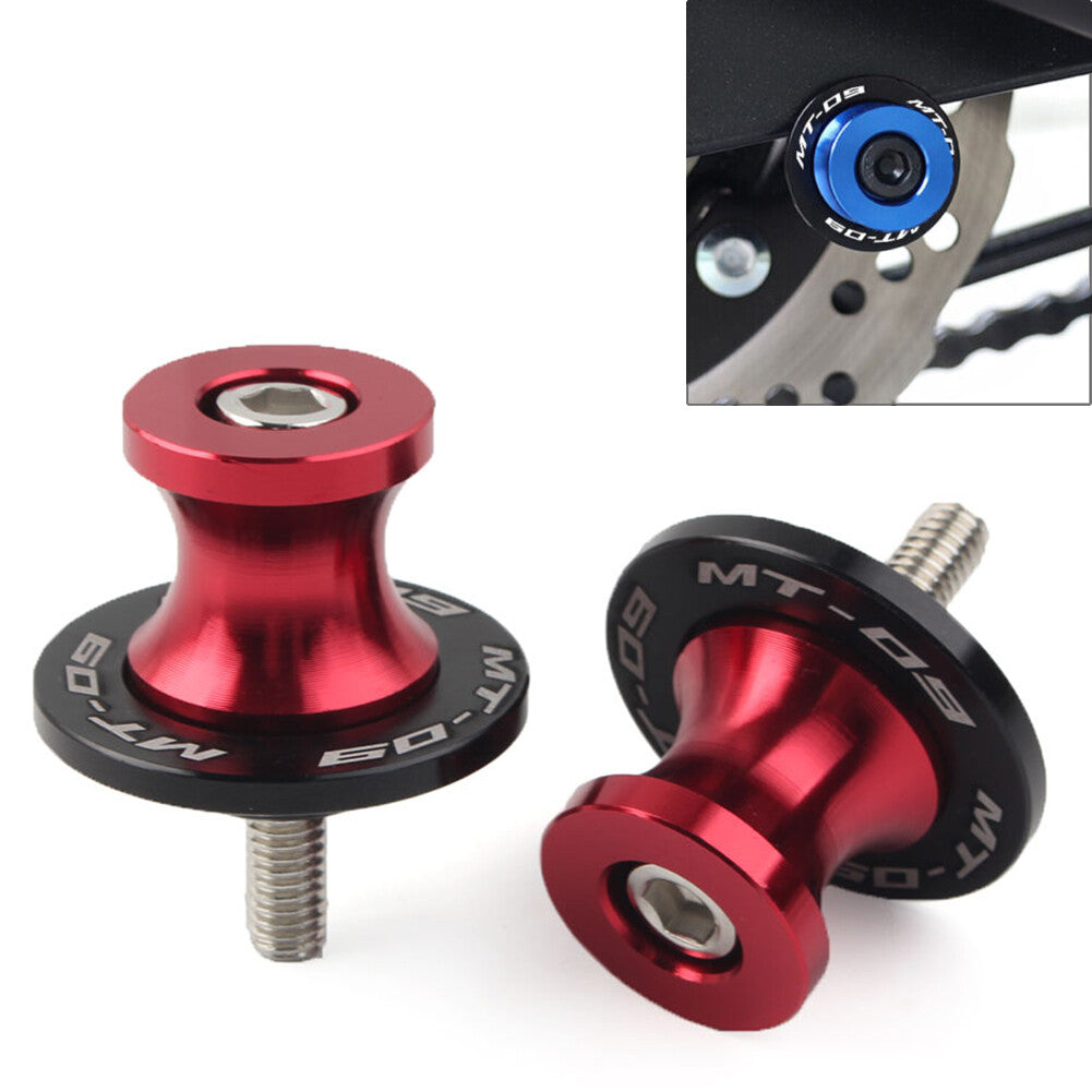 Red Motorcycle 6MM Swingarm Spools Sliders for YAMAHA MT-09 FZ09 2013-2022