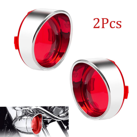 Turn signal lights, red lens cap, baffle, sun visor suitable for Harley Touring Electra Glide- n