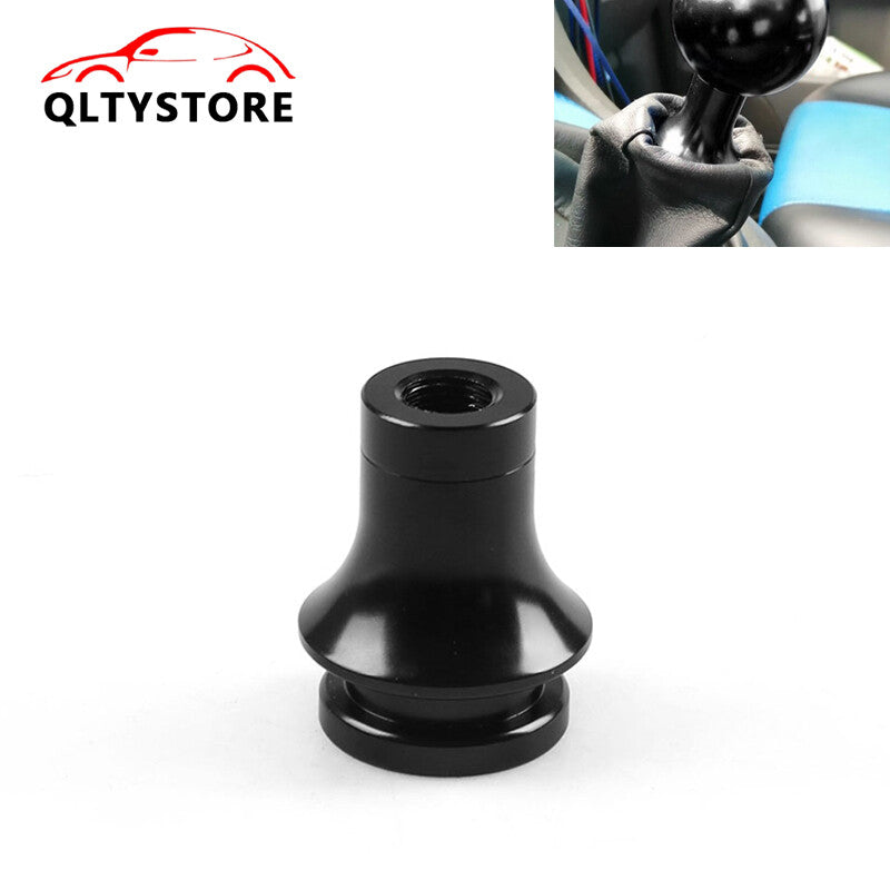 M10x1.25Shift Knob Boot Retainer Jam Nut Adapter Black Manual Shifter Q
