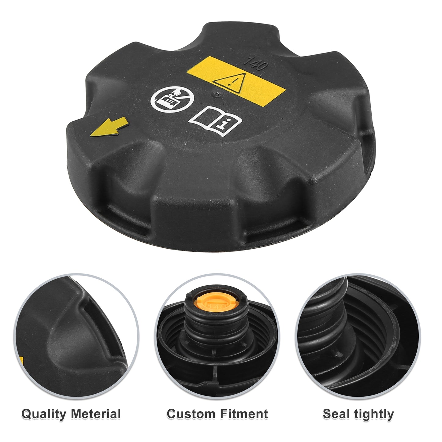 Engine Coolant Radiator Liquid Overflow Cap Single Custom for BMW 320i 2013-2018