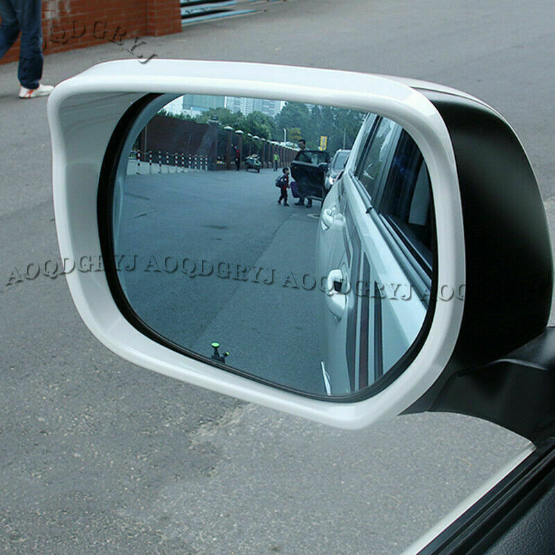 for Toyota Prado FJ150 2010-2021 pearl white Side Mirror Rain Eyebrow frame Trim