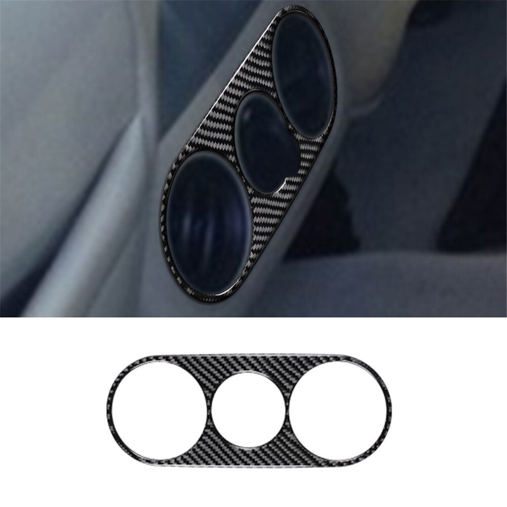 4Pcs Red Carbon Fiber Front Window A-Pillar Triangle Cover Trim For Supra v