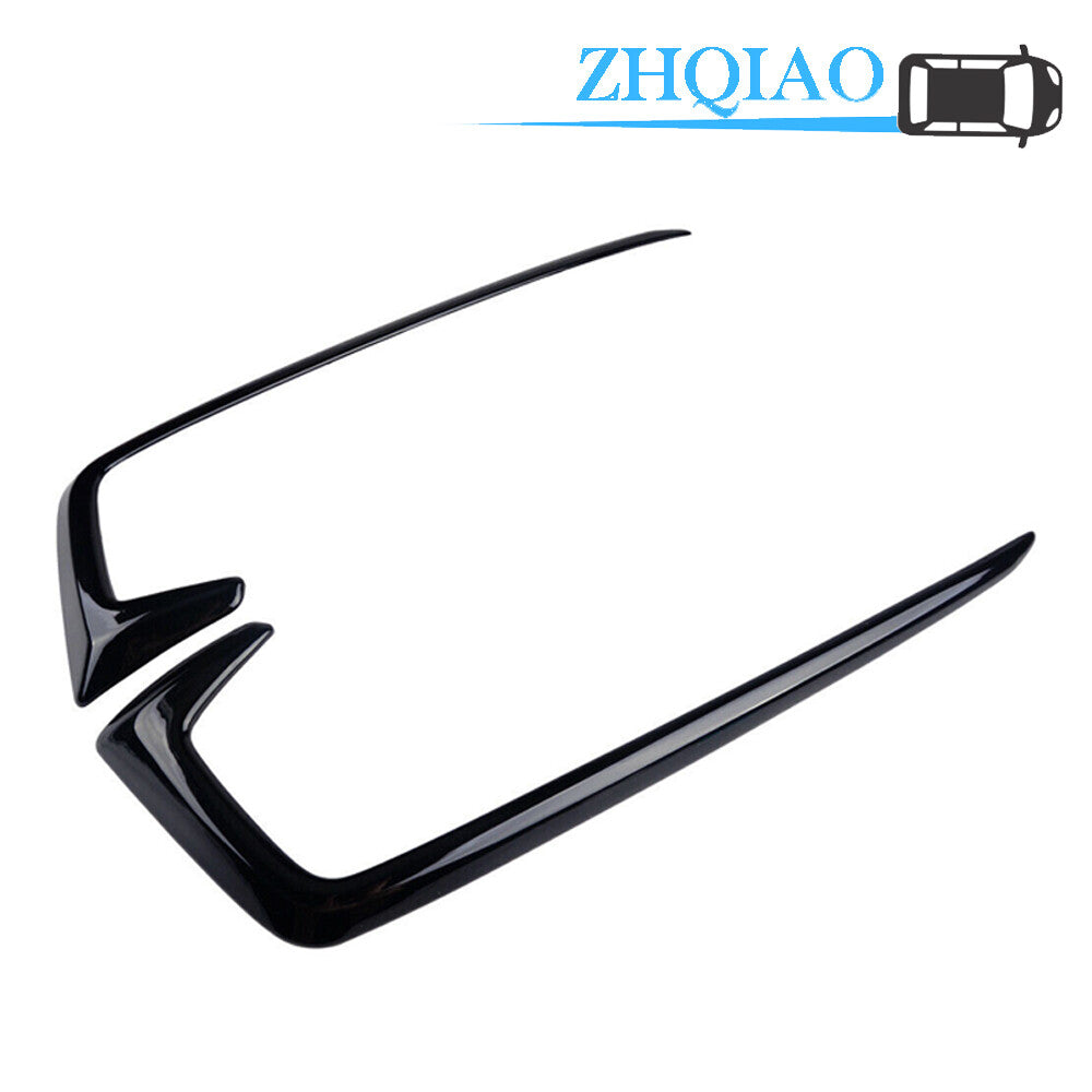 2PCS Gloss Front Fog Lamp Eyebrow Light Cover Trim Fit for Honda for Civic 2019-2020