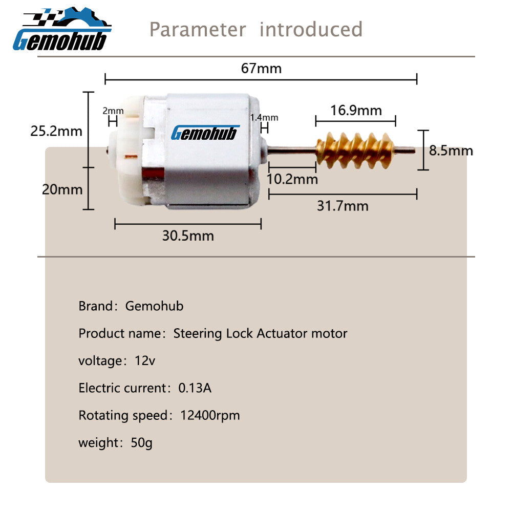 68166372AB Steering Column Lock motor for 2018-2023 for Jeep Grand Cherokee