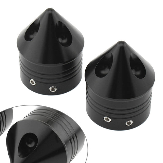Front Wheel Axle Nut Covers Cap for Harley Touring Road Glide Dyna Softail