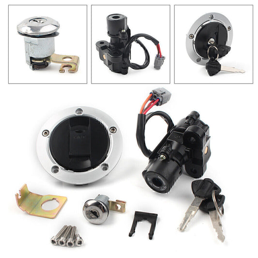 Ignition Switch Lock Fuel Gas Cap Key Set Fit for Suzuki GSXR600 750 1000 2005-2017 Q