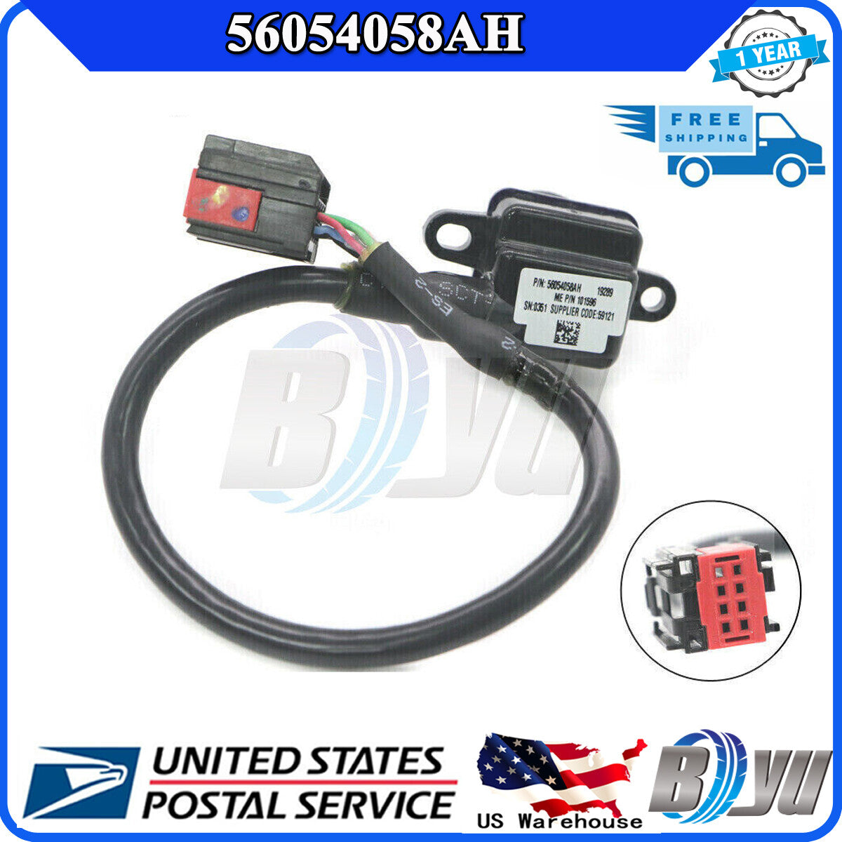 Compatible with for Chrysler 300 (11-18) and for Dodge Charger (US) 56054058AH - Rearview Backup Camera